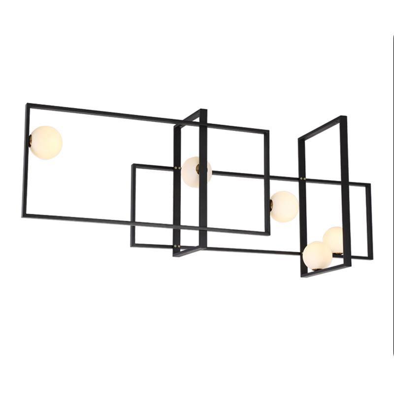 Mondrian Eclectic Crystal Ceiling Light