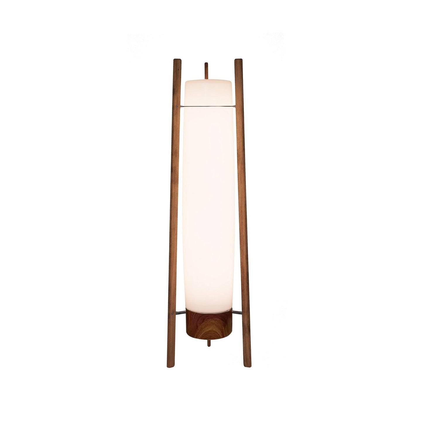 Side LED Art Deco Wood Floor Lamp