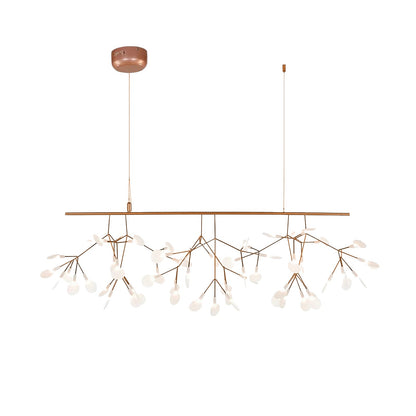 Rose Gold Firefly LED Eclectic Metal Chandelier