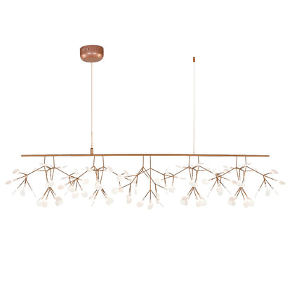 Rose Gold Firefly LED Eclectic Metal Chandelier