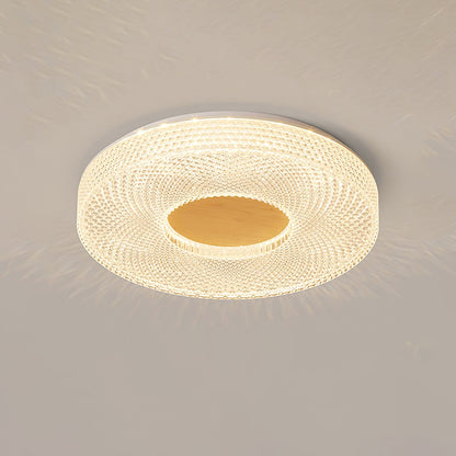 Acrylic Halo Round Contemporary Metal Ceiling Light