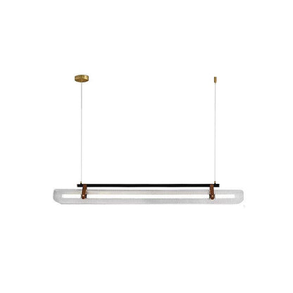 Acrylic Linear Modern Metal Chandelier