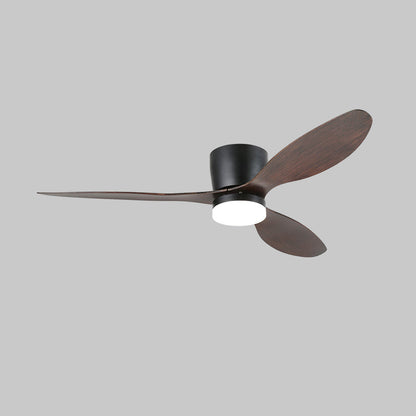 Aerodynamics Wooden 4852 Minimalist Metal Ceiling Fan Light