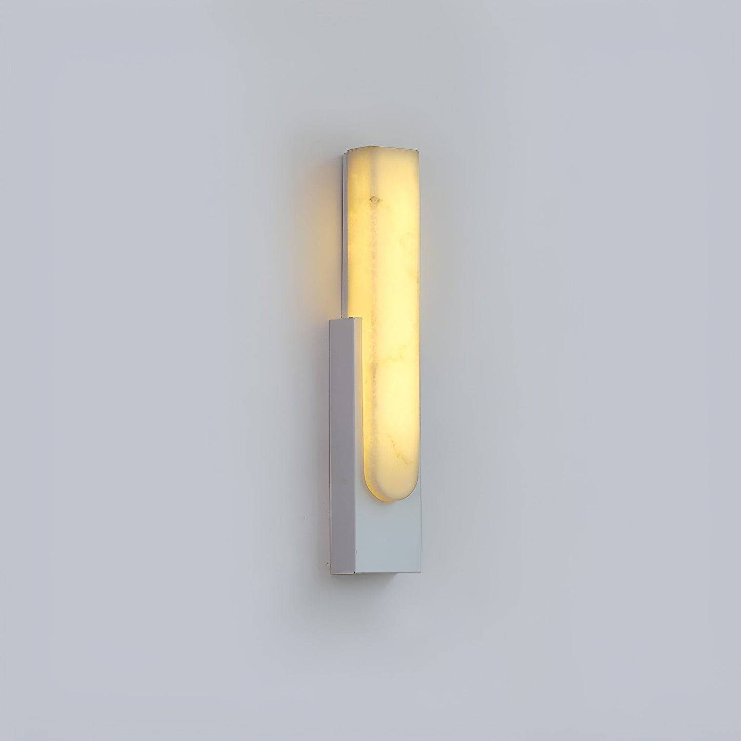 Agatha Alabaster Modern Metal Wall Lamp