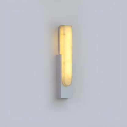 Agatha Alabaster Modern Metal Wall Lamp