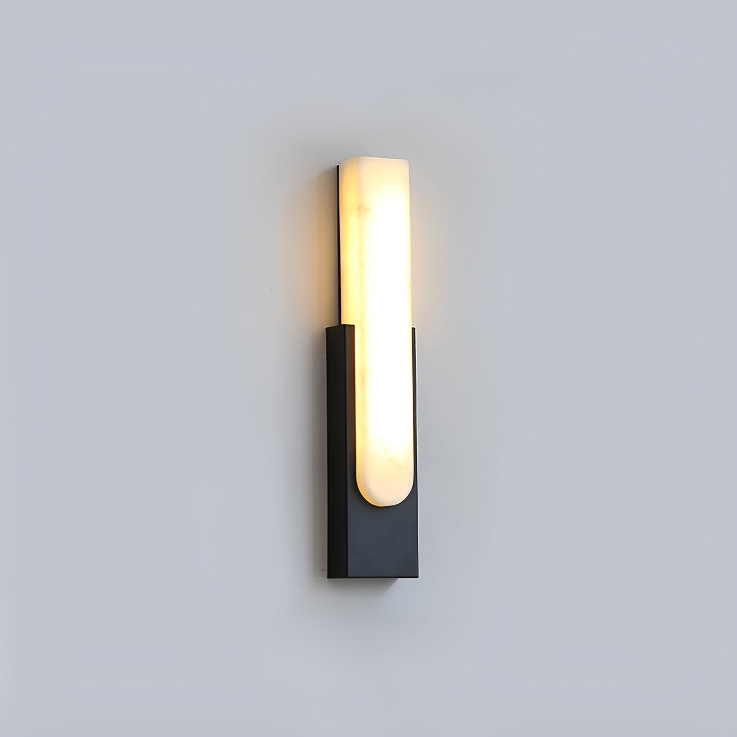 Agatha Alabaster Modern Metal Wall Lamp