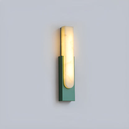 Agatha Alabaster Modern Metal Wall Lamp