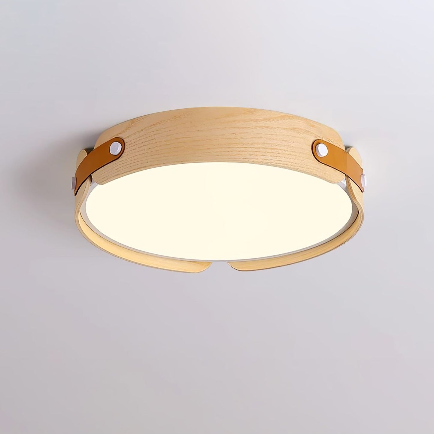 Aiwen Wood Eclectic Metal Ceiling Light