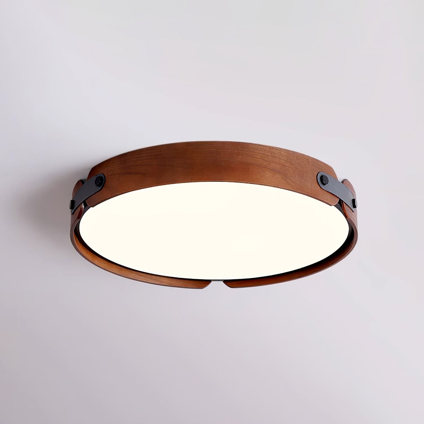 Aiwen Wood Eclectic Metal Ceiling Light