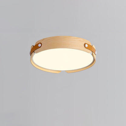 Aiwen Wood Eclectic Metal Ceiling Light