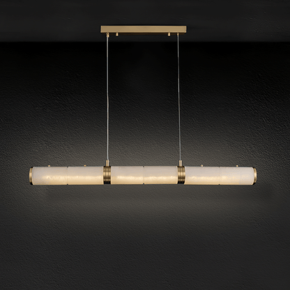 Alabaster Beam Minimalist Metal Pendant Light