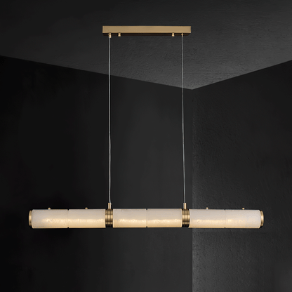 Alabaster Beam Minimalist Metal Pendant Light