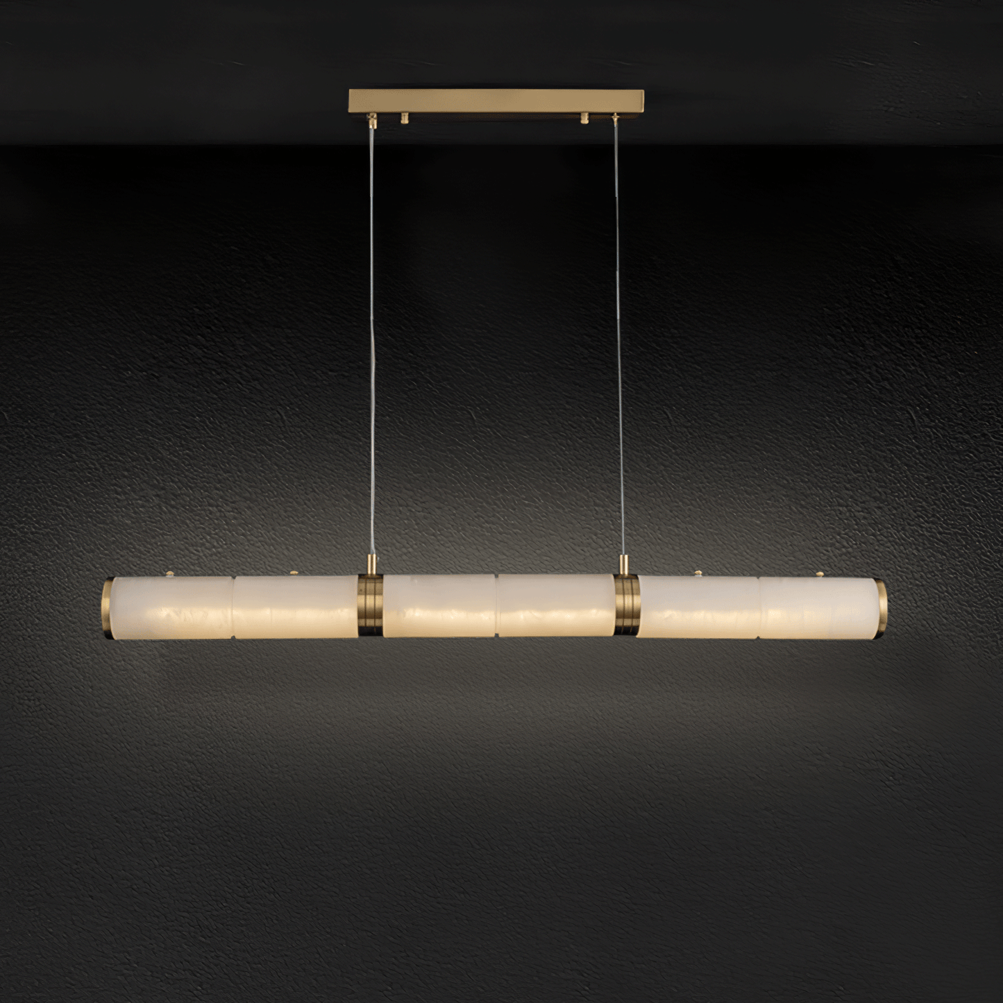 Alabaster Beam Minimalist Metal Pendant Light