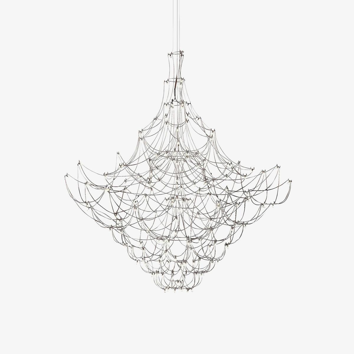 Amos Light Group Luxury Steel Chandelier