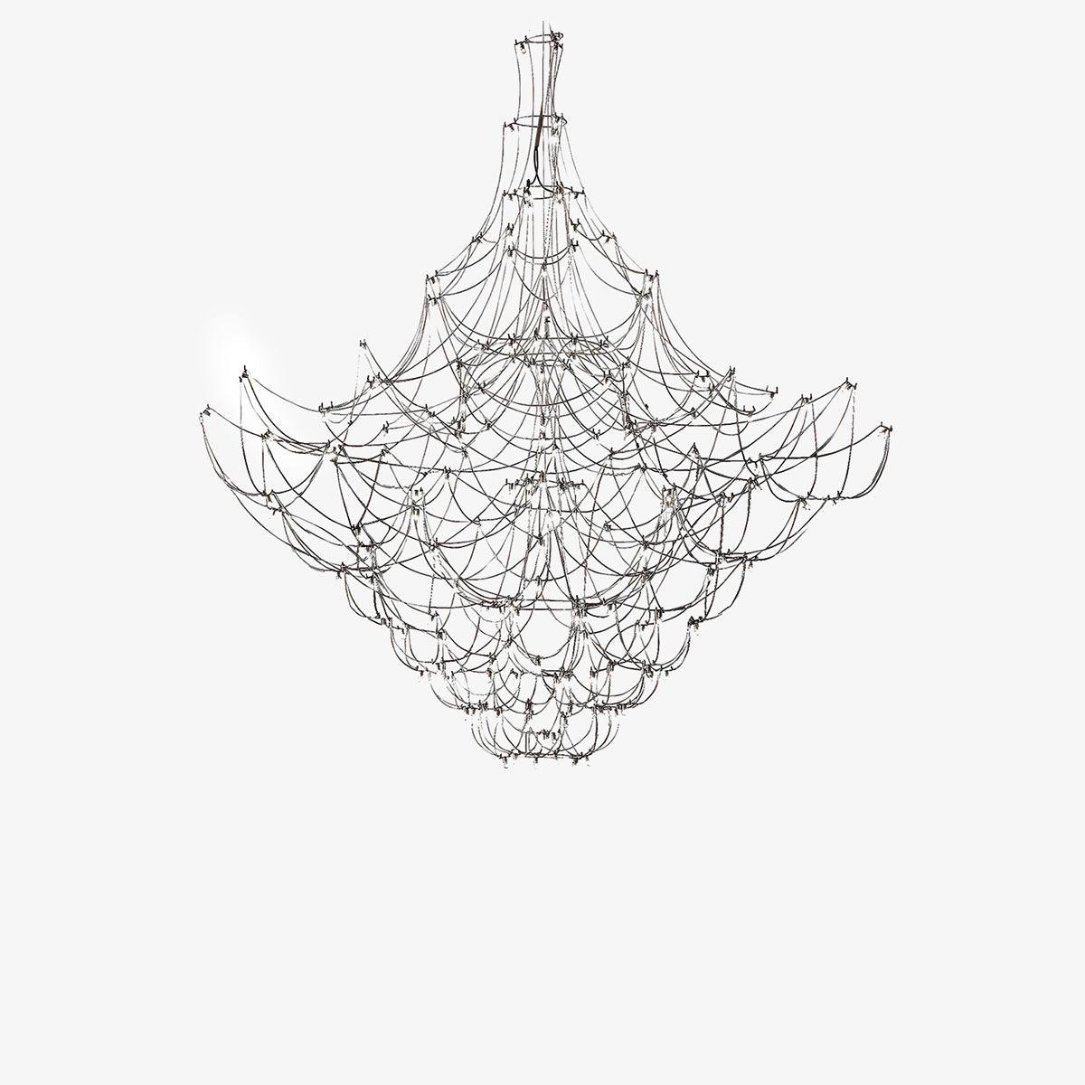 Amos Light Group Luxury Steel Chandelier