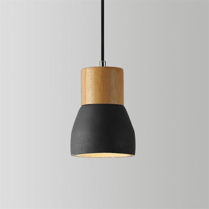 Andenon Cement Art Deco Wood Pendant Light