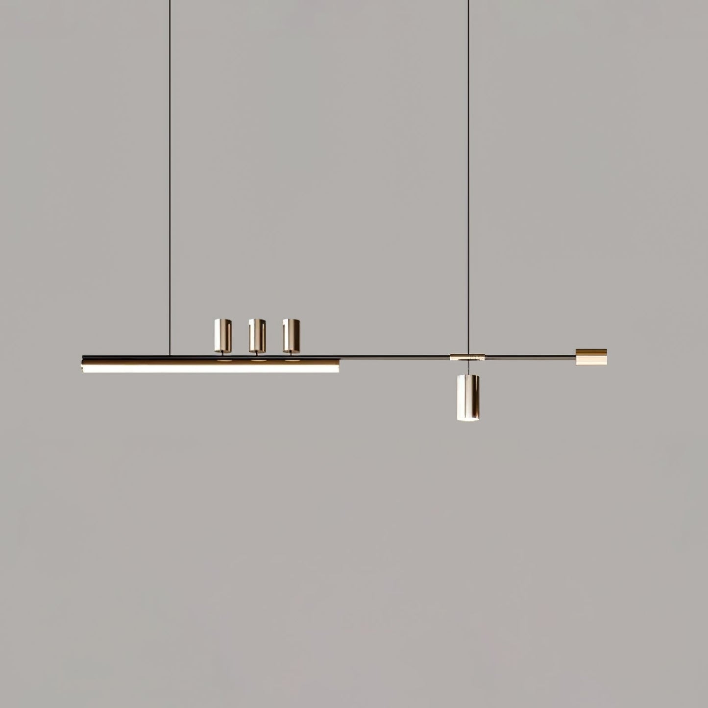 Arc Horizon Island Contemporary Metal Pendant Light