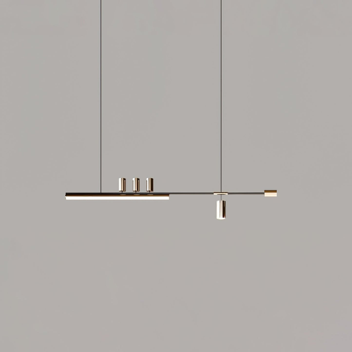 Arc Horizon Island Contemporary Metal Pendant Light