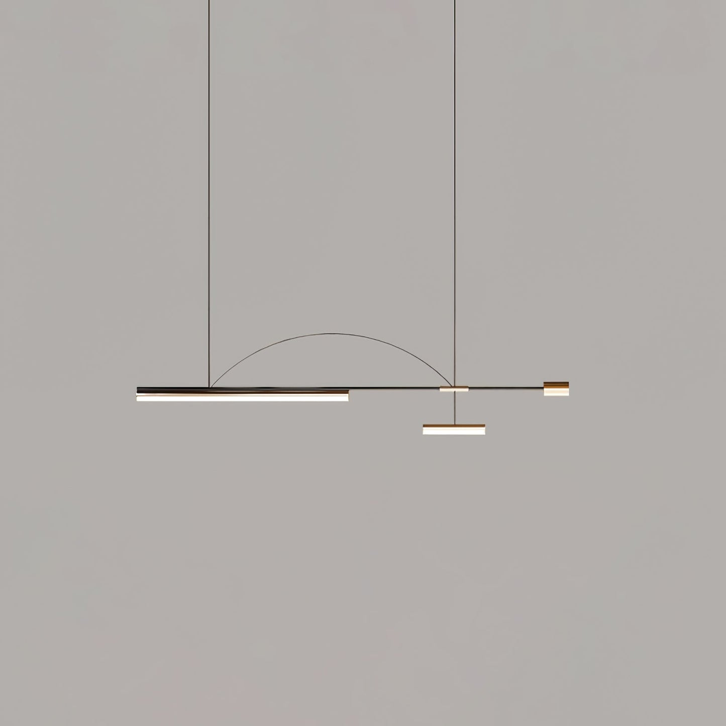 Arc Horizon Island Contemporary Metal Pendant Light