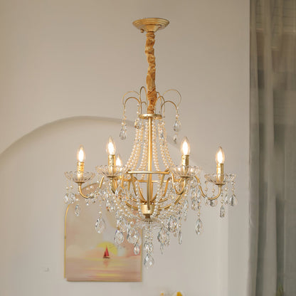 Arcadia Gold Traditional Metal Chandelier