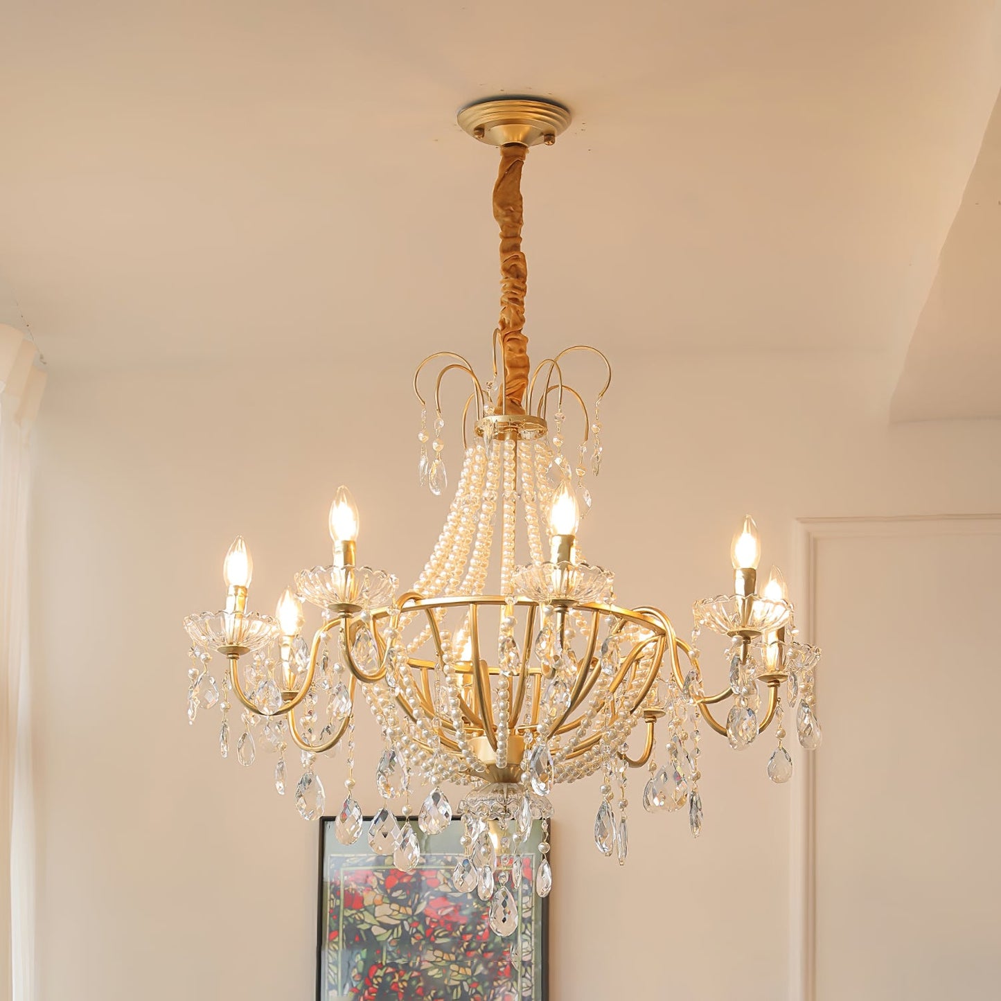 Arcadia Gold Traditional Metal Chandelier