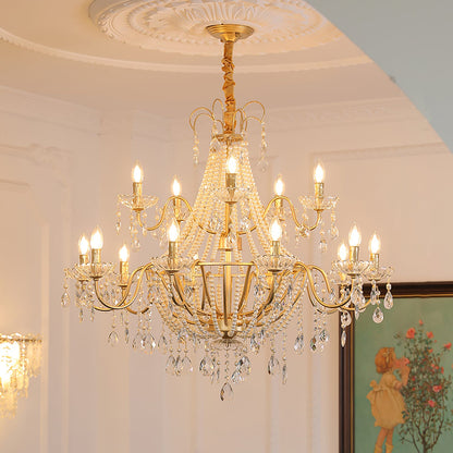 Arcadia Gold Traditional Metal Chandelier