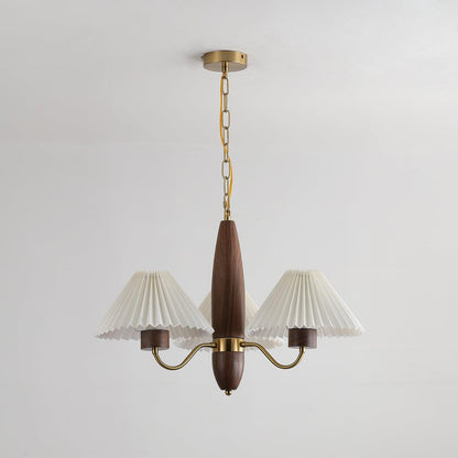 Asquith Art Deco Wood Chandelier