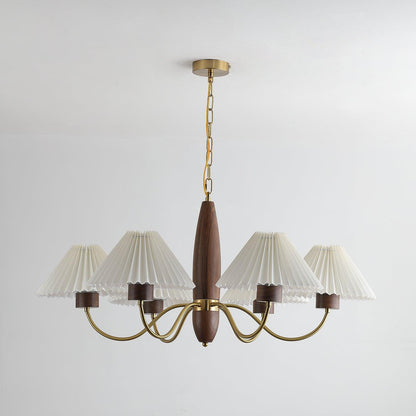 Asquith Art Deco Wood Chandelier