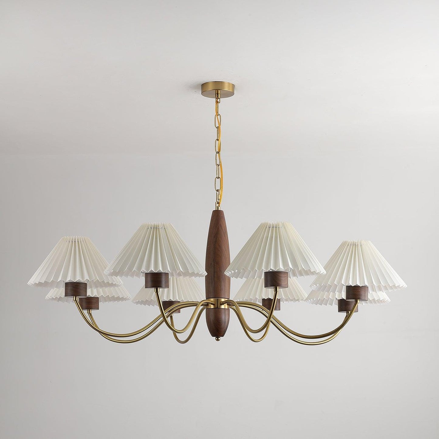 Asquith Art Deco Wood Chandelier