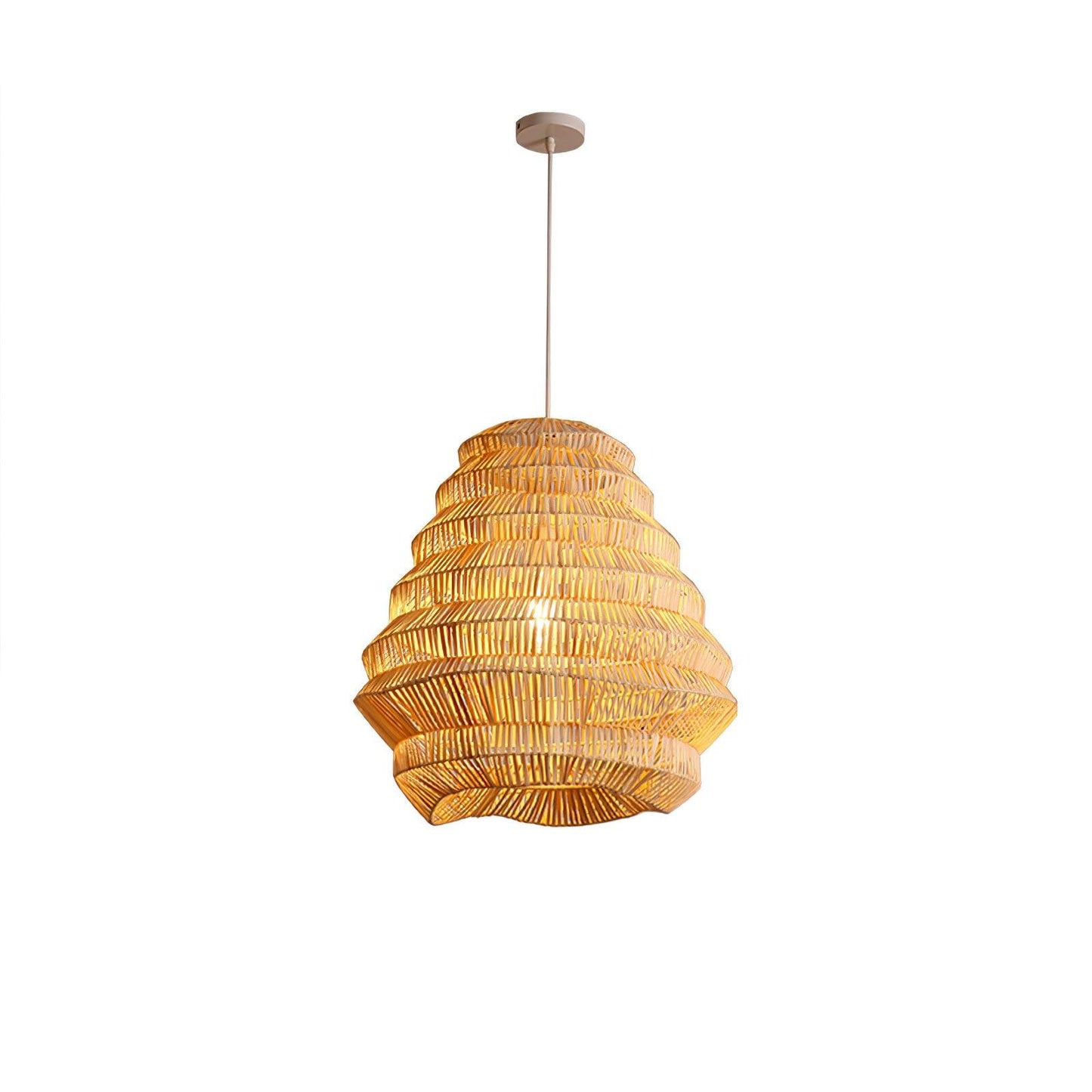 Bamboo Spiral Modern Metal Pendant Lamp