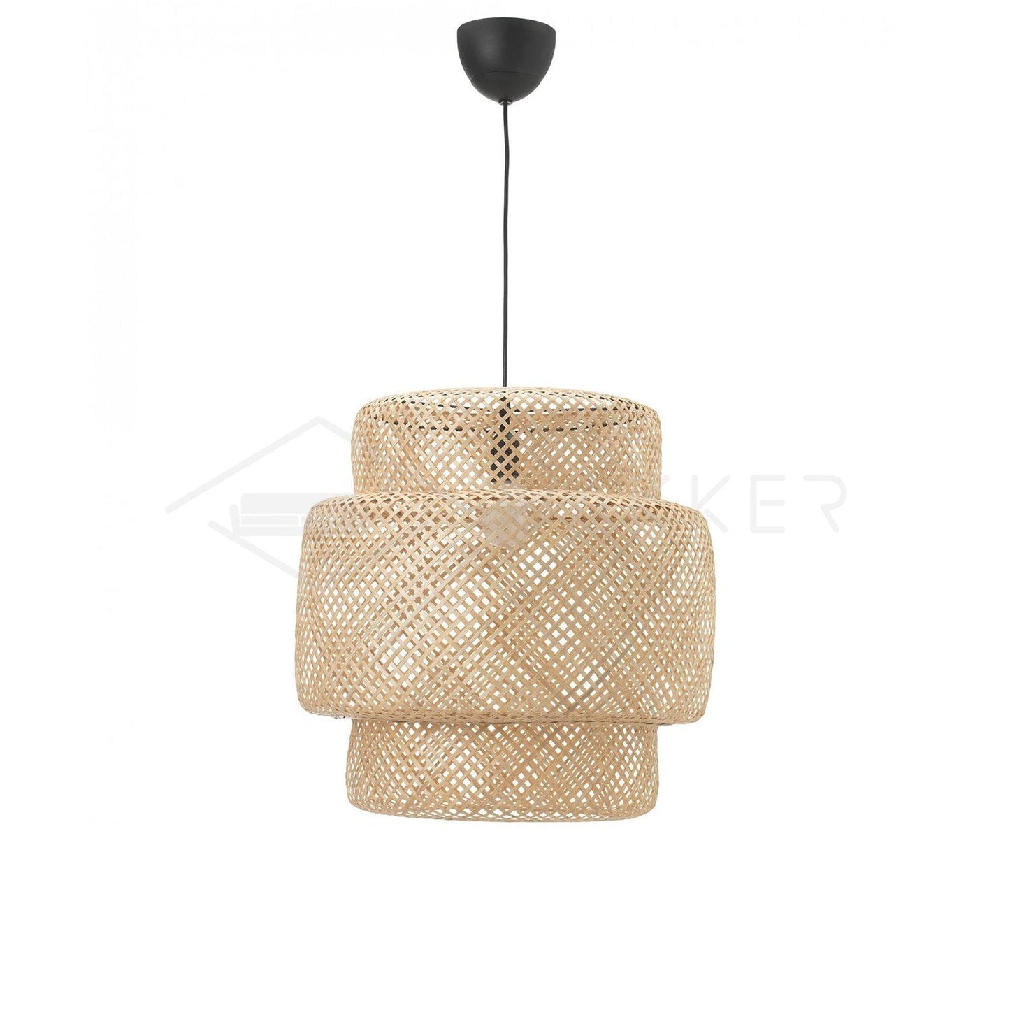 Bamboo Eclectic Metal Pendant Light