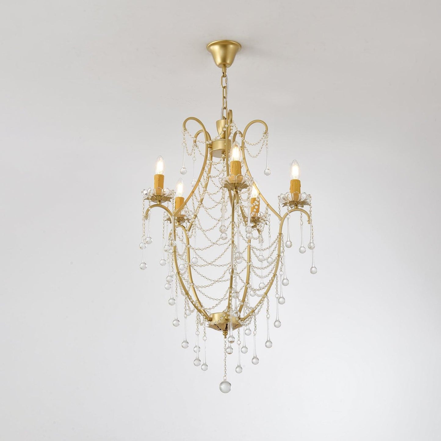 Birdcage Vintage Crystal Chandelier