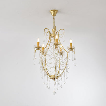 Birdcage Vintage Crystal Chandelier