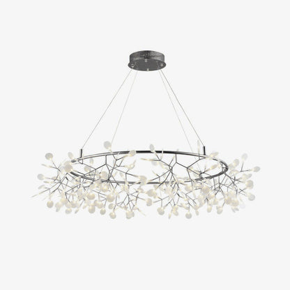 Black Big O Firefly LED Modern Metal Chandelier