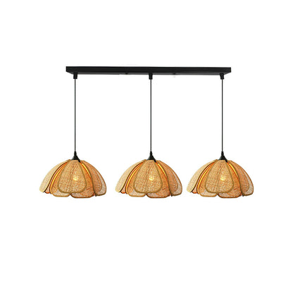 Bloom Rattan Eclectic Metal Pendant Lamp