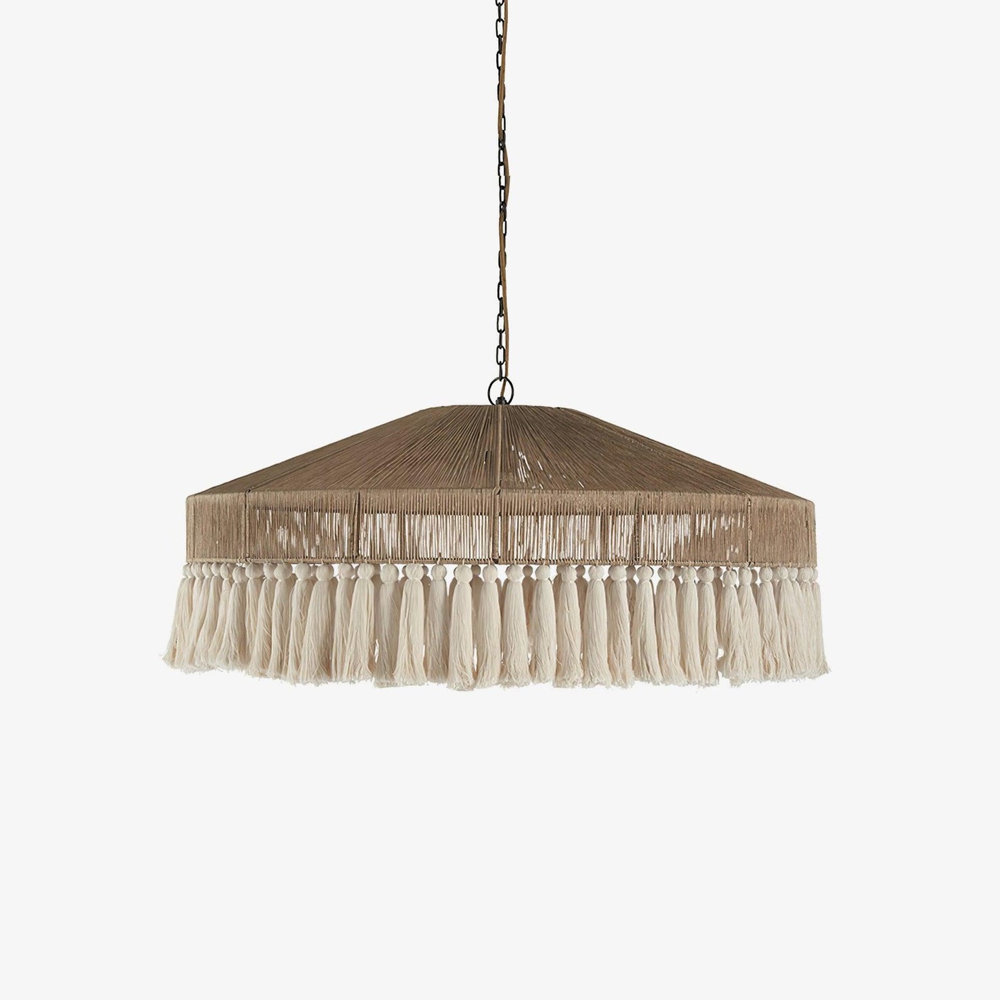 Bohemian Fringe Rattan Pendant Lamp