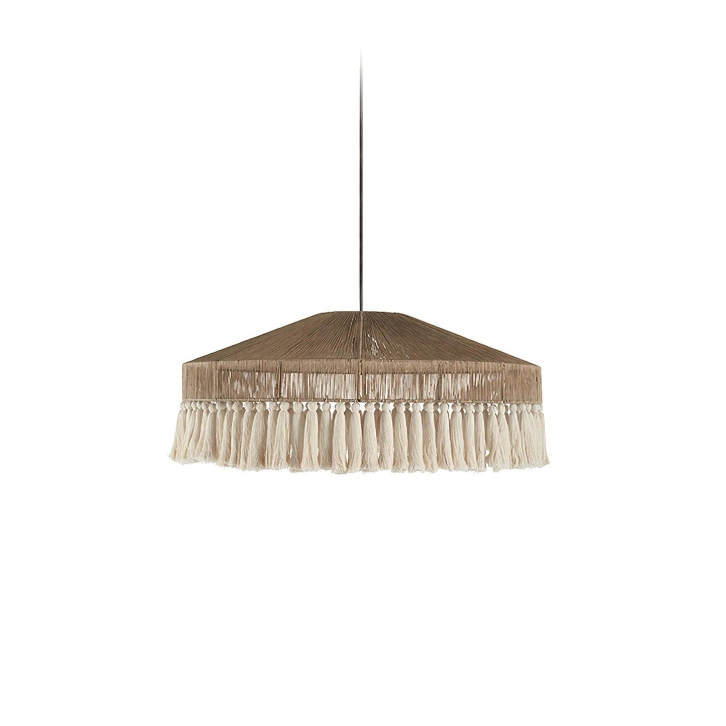 Bohemian Fringe Rattan Pendant Lamp