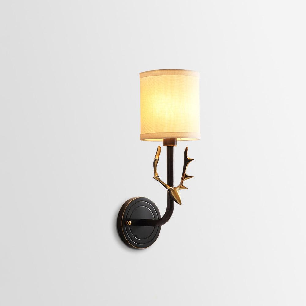 Brass Deer Head Modern Wall Light