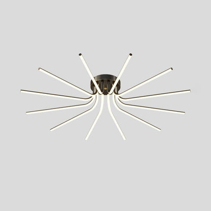 Starbursts Luxury Brass Ceiling Lamp