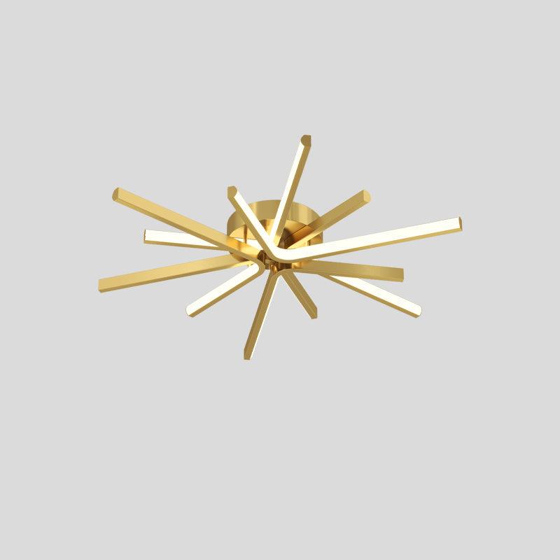 Starbursts Luxury Brass Ceiling Lamp