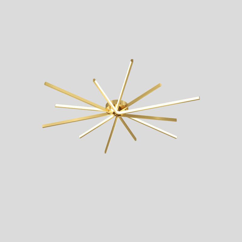 Starbursts Luxury Brass Ceiling Lamp