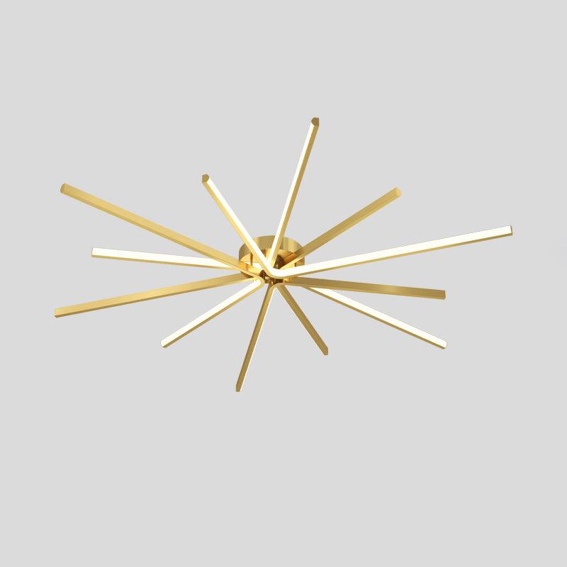 Starbursts Luxury Brass Ceiling Lamp