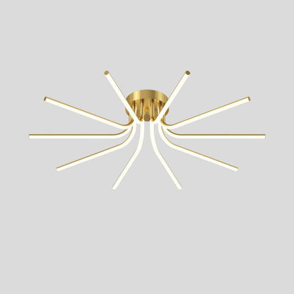 Starbursts Luxury Brass Ceiling Lamp