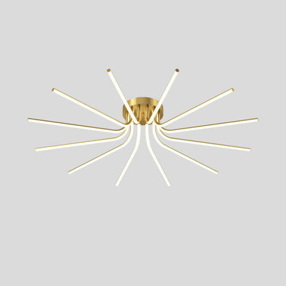 Starbursts Luxury Brass Ceiling Lamp