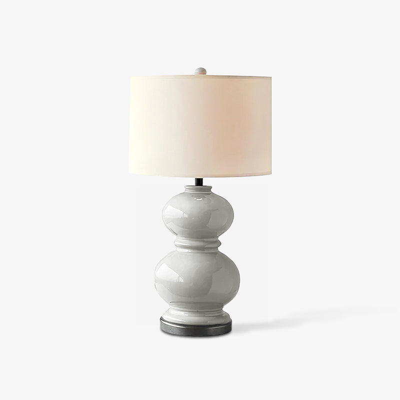 Ceramic Gourd Classic Metal Table Lamp