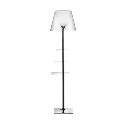 Chrome Prism Side Table Modern Metal Floor Lamp