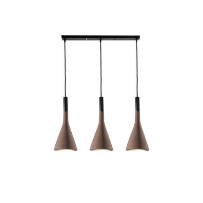 Conical Concrete Eclectic Metal Pendant Light