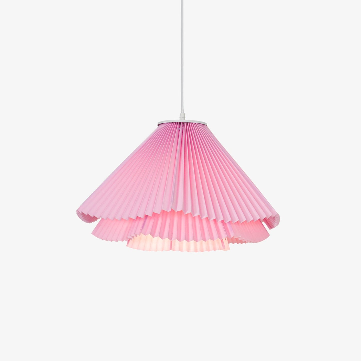 Coral Pleats Eclectic Metal Pendant Lamp