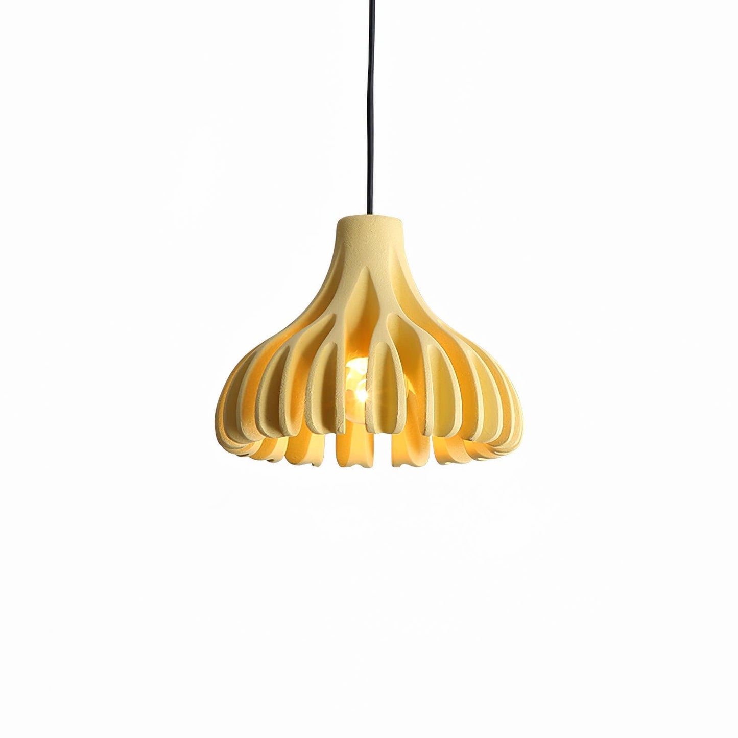 Coral Resin Eclectic Metal Pendant Lamp