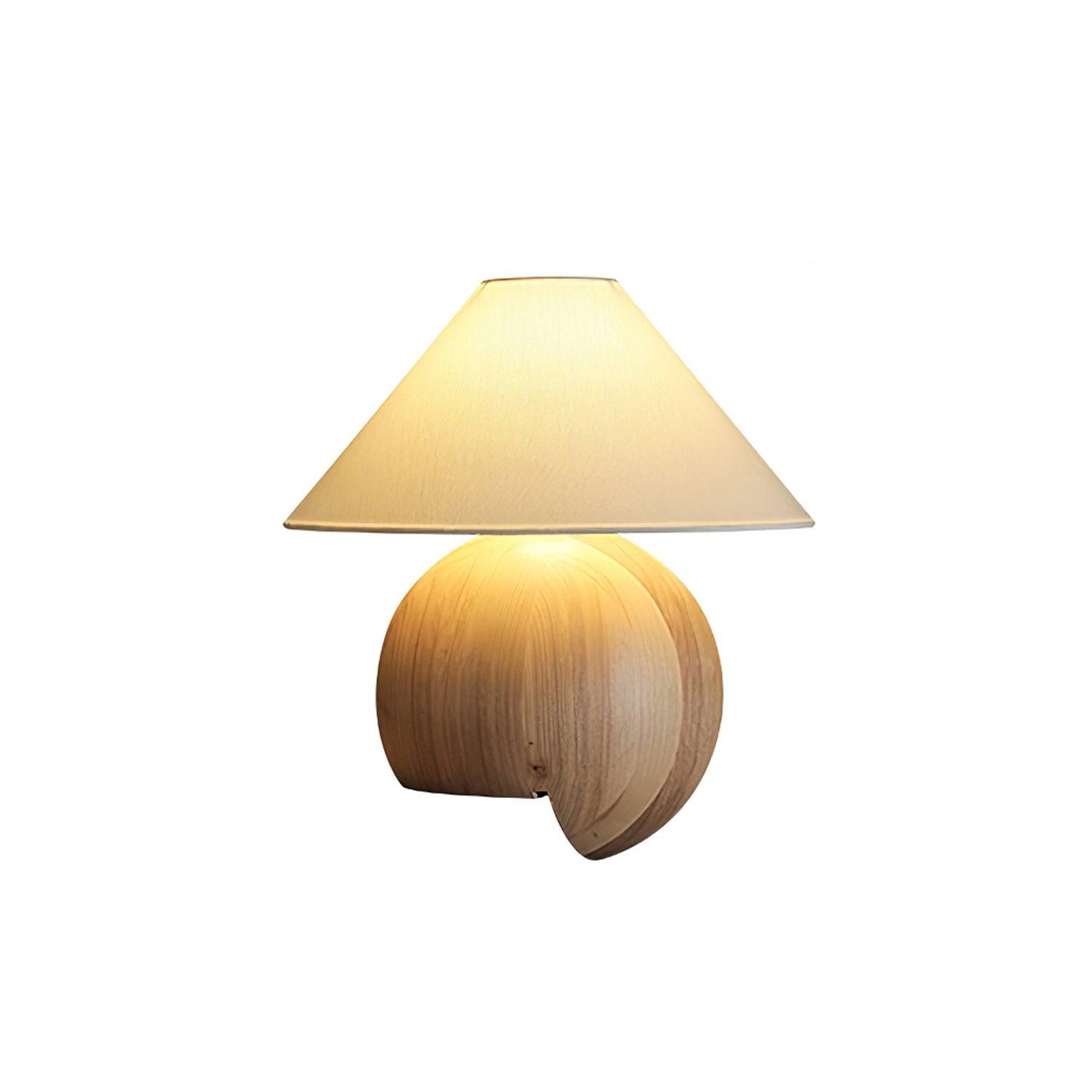 Corner Log Luxury Wood Table Lamp